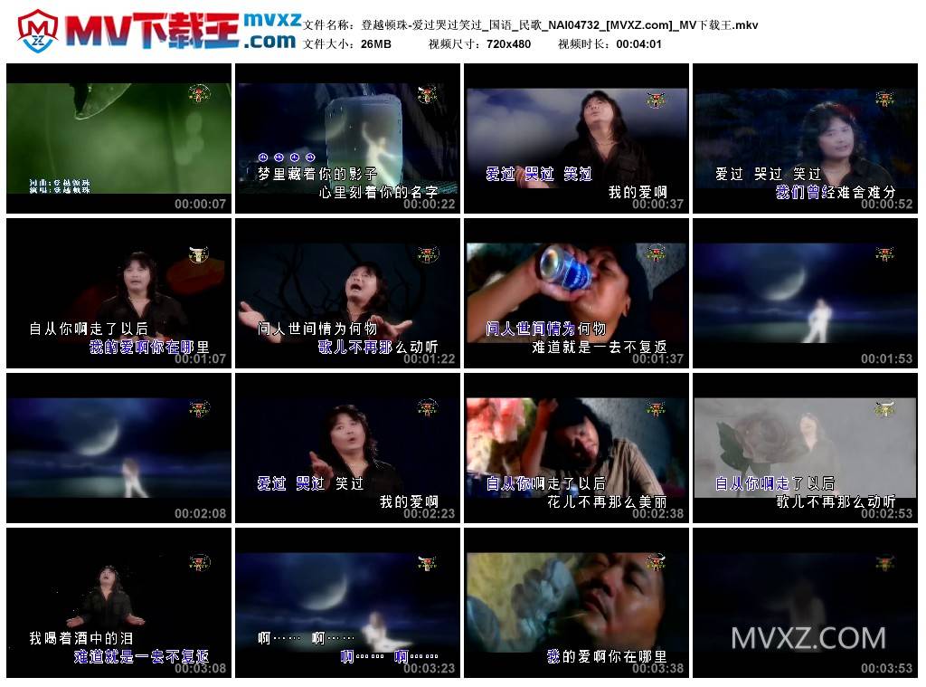 登越顿珠-爱过哭过笑过_国语_民歌_NAI04732